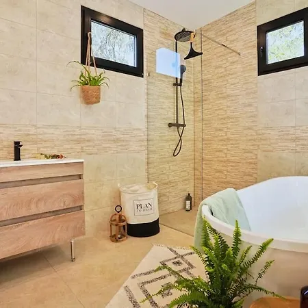 בית נופש Wellness Cabin Aan Het Veluwse Bos